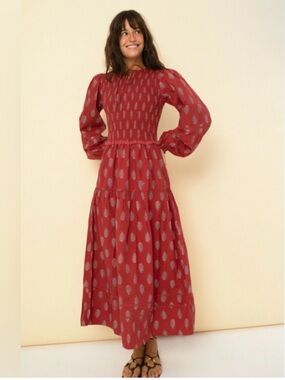 Sonmer Camilla Maxi dress in Burgundy